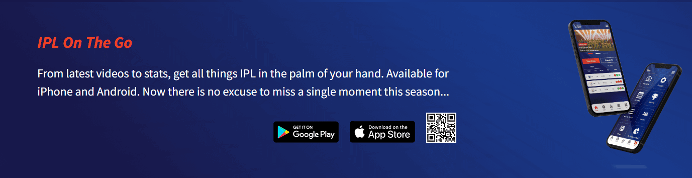 IPL Official App advert